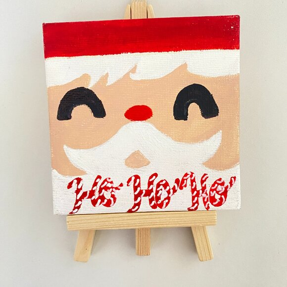 Red and White Holiday Canvas art deco - Picture 2 of 3